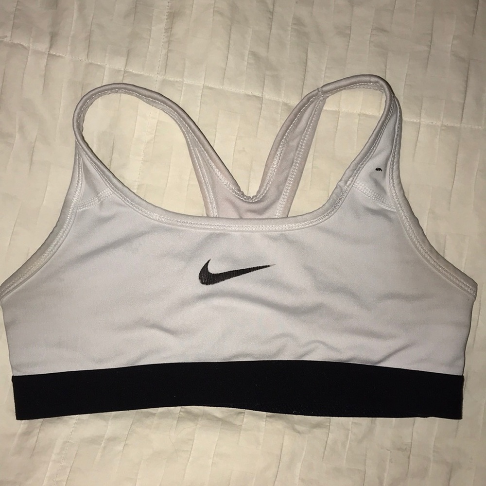 White Nike Sports Bra